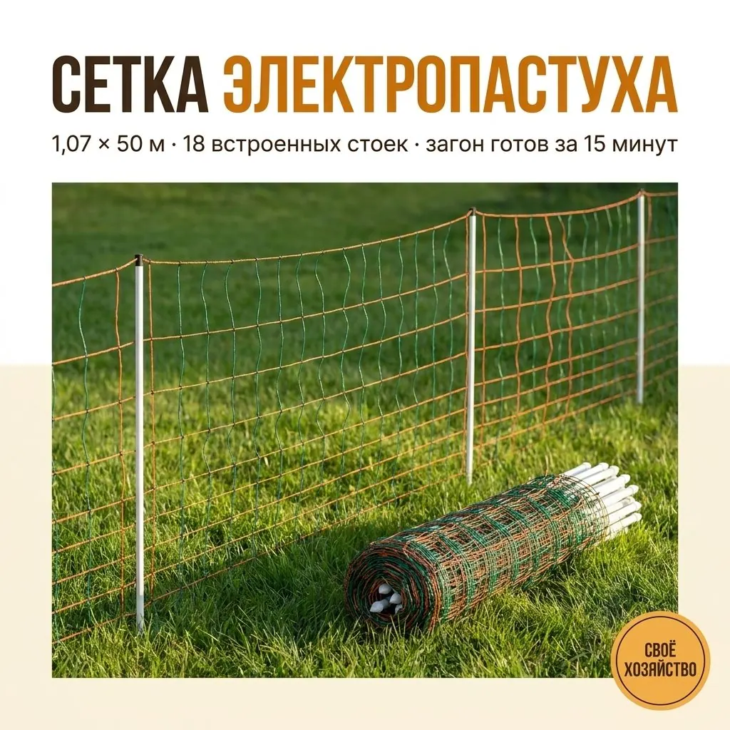 Электропастух для коз и овец: как поставить загон за 15 минут