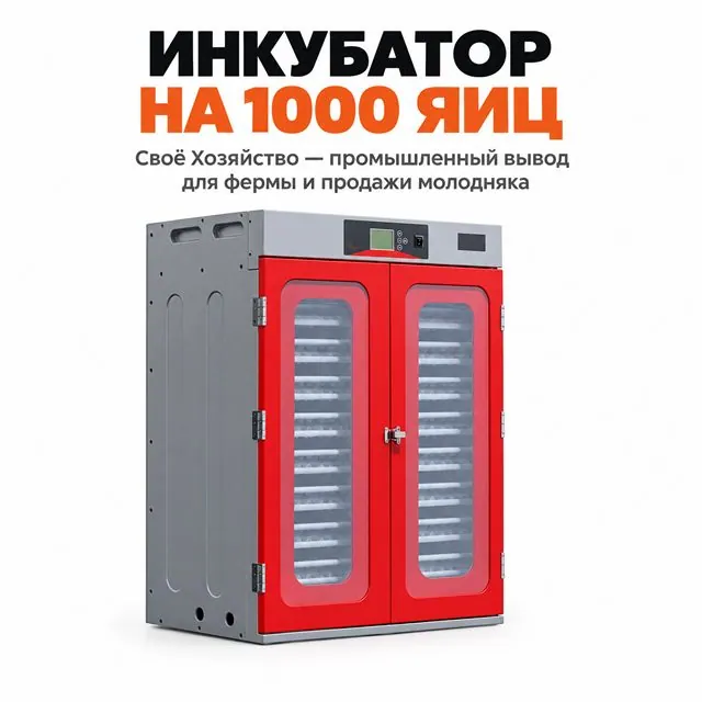 Инкубатор промышленный на 1000 яиц